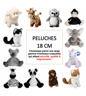 Choix de peluches de 18 cm