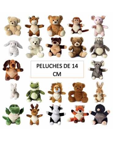 Choix de peluches de 14 cm