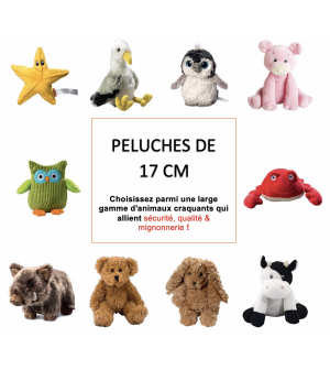 Choix de peluches de 17 cm