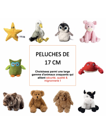 Choix de peluches de 17 cm