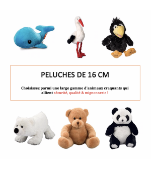 Choix de peluches de 15 cm