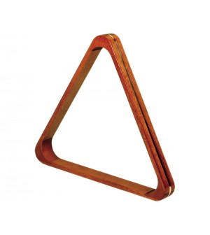 TRIANGLE EN BOIS AVEC LISERÉ EN LAITON (57,2 mm)