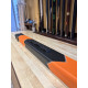 MALETTE BAIZE MASTER 1/2 CUIR NOIR ET ORANGE