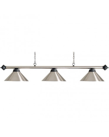 LUSTRE EN ACIER BROSSÉ FINITIONS BLACK BUFFALO (150cm)