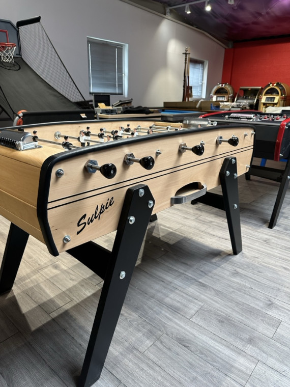 Baby-Foot Sulpie Evolution naturel mat, pieds noirs