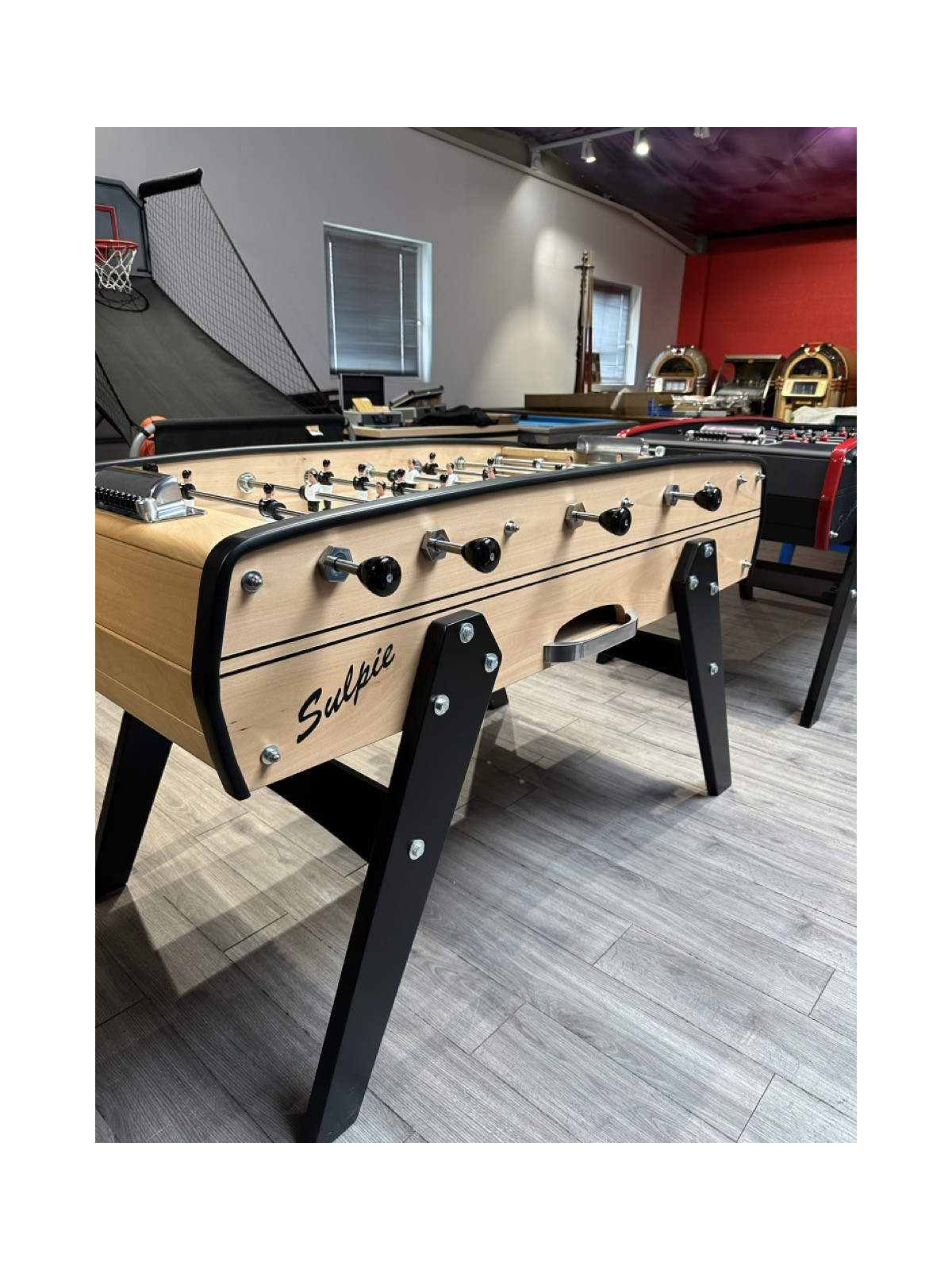 Baby-Foot Sulpie Evolution naturel mat, pieds noirs