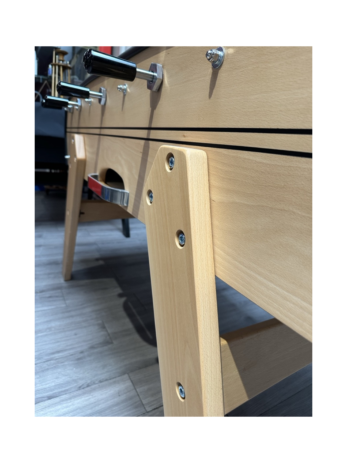 Baby-Foot Sulpie Evolution naturel mat, pieds bois