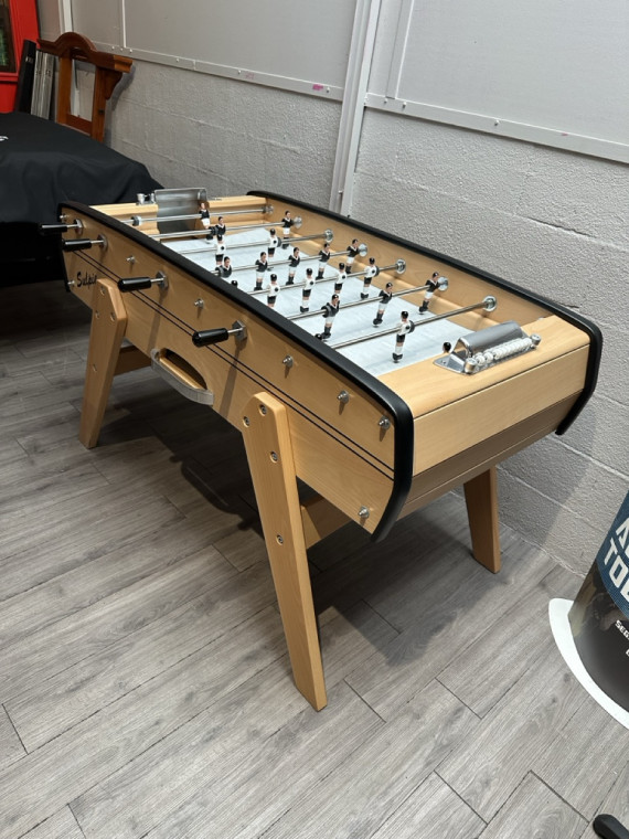 Baby-Foot Sulpie Evolution naturel mat, pieds bois