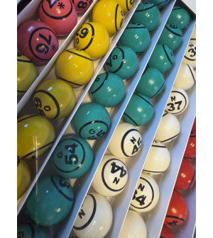 90 balles multicolores Ø 38 mm