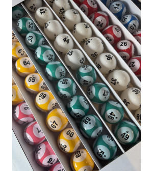 90 balles num. 10 fois Ø 38 mm