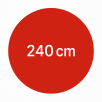 240 cm